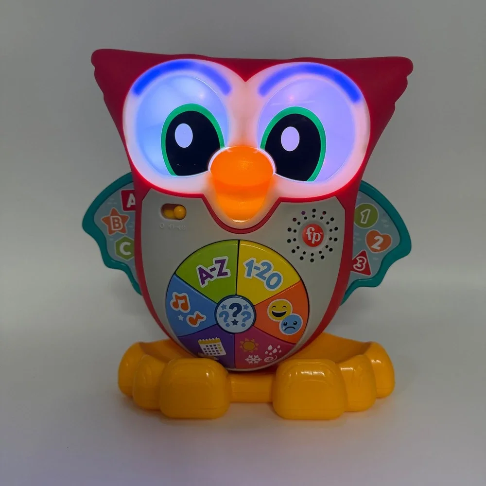 Fisher Price Mattel Light Up and Learn Owl Interactive Musical Learning Toy